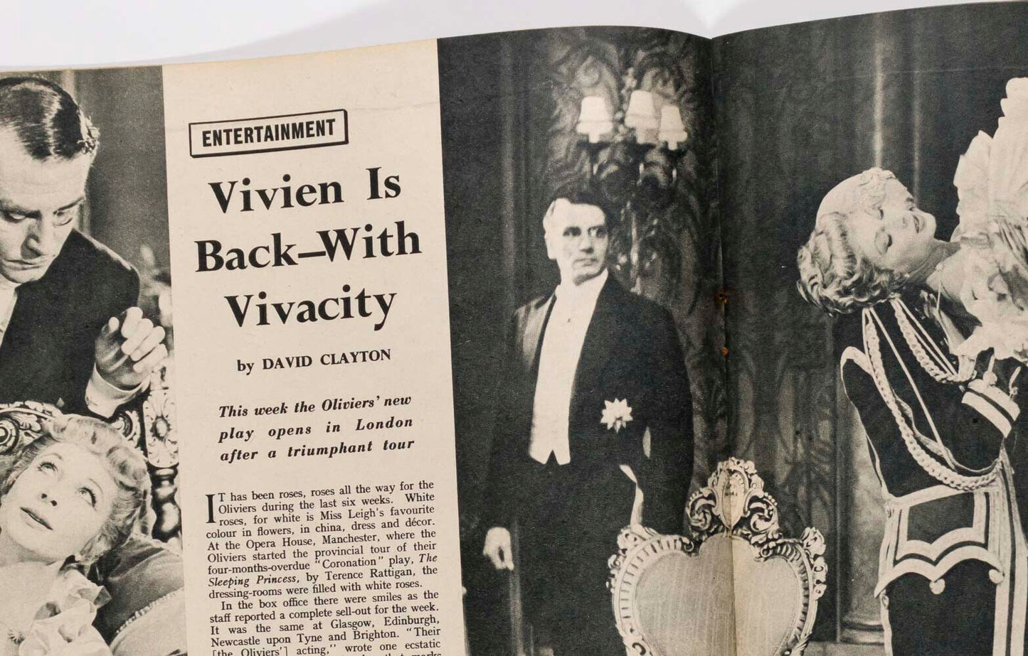 VIVIEN LEIGH Laurence Olivier KELLOGG'S Barbara Goalen lILLUSTRATED magazine VTG