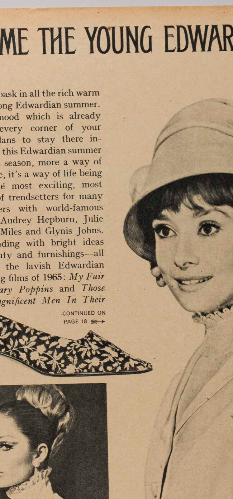 AUDREY HEPBURN My Fair Lady YOUNG EDWARDIANS Cecil Beaton UK Everywoman Magazine