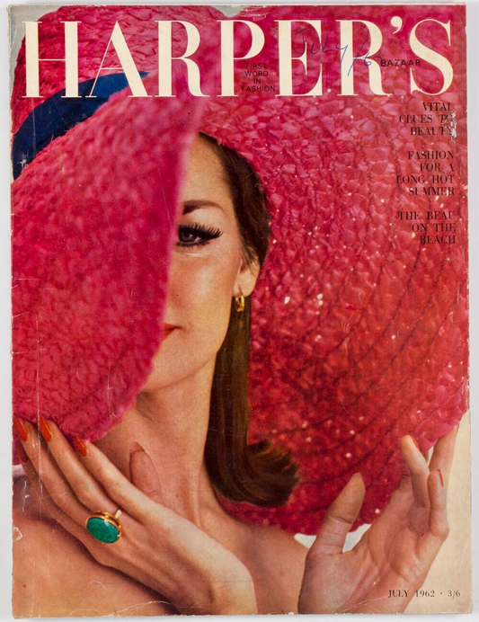 Jean Shrimpton JANE ASHER Dolores Hawkins HARPERS BAZAAR magazine 1962 July UK