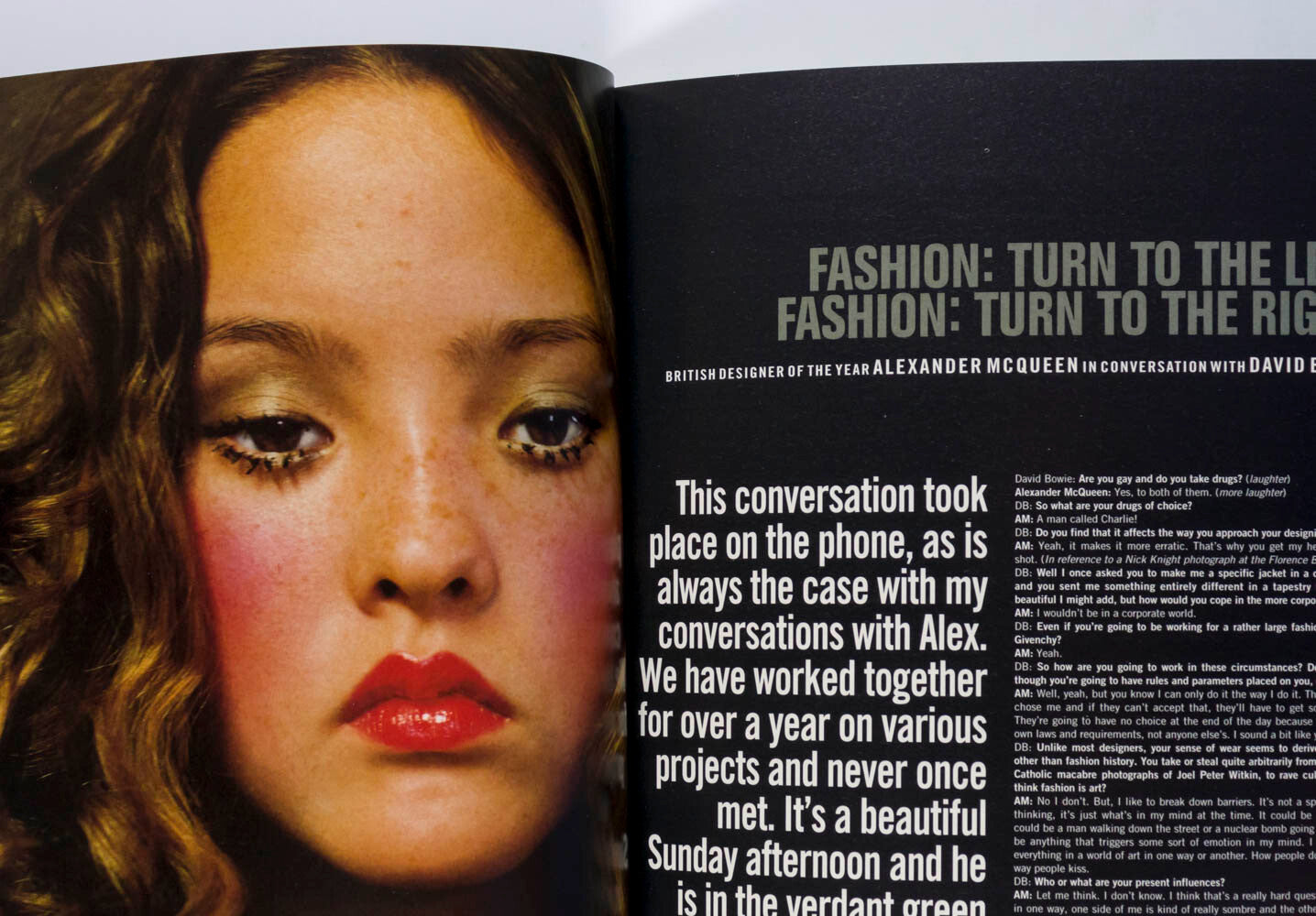 Robert Carlyle ALEXANDER McQUEEN Alan Rickman  DAZED & CONFUSED 26 November 1996