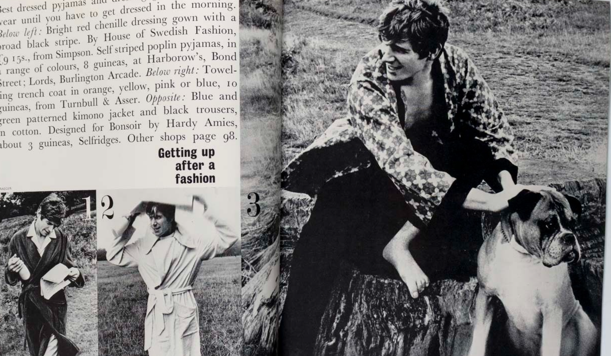 BRIAN JONES Anita Pallenberg HELMUT NEWTON Tara Browne VOGUE MEN November 1966