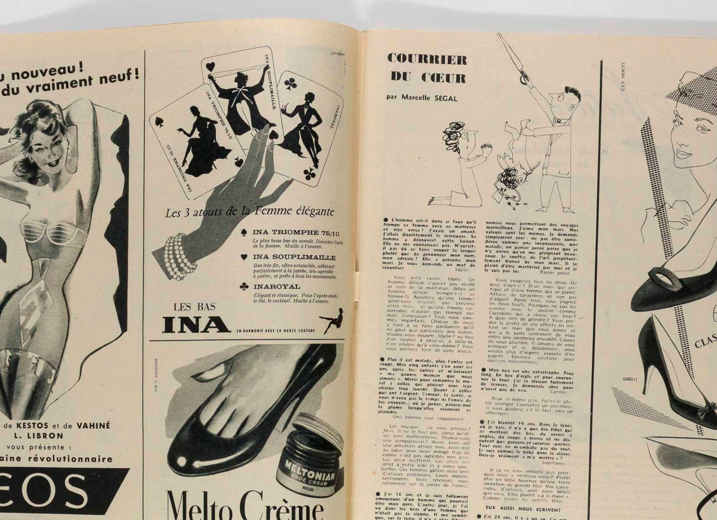 NOEL Xmas presents FRENCH ELLE magazine December 1955 70th birthday gift No 519