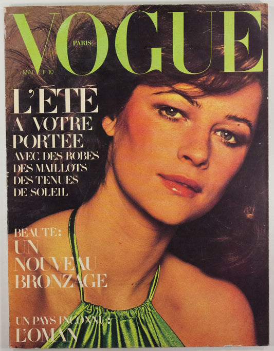 CHARLOTTE RAMPLING Guy Bourdin HELMUT NEWTON Balenciaga PARIS VOGUE May 1972 vtg