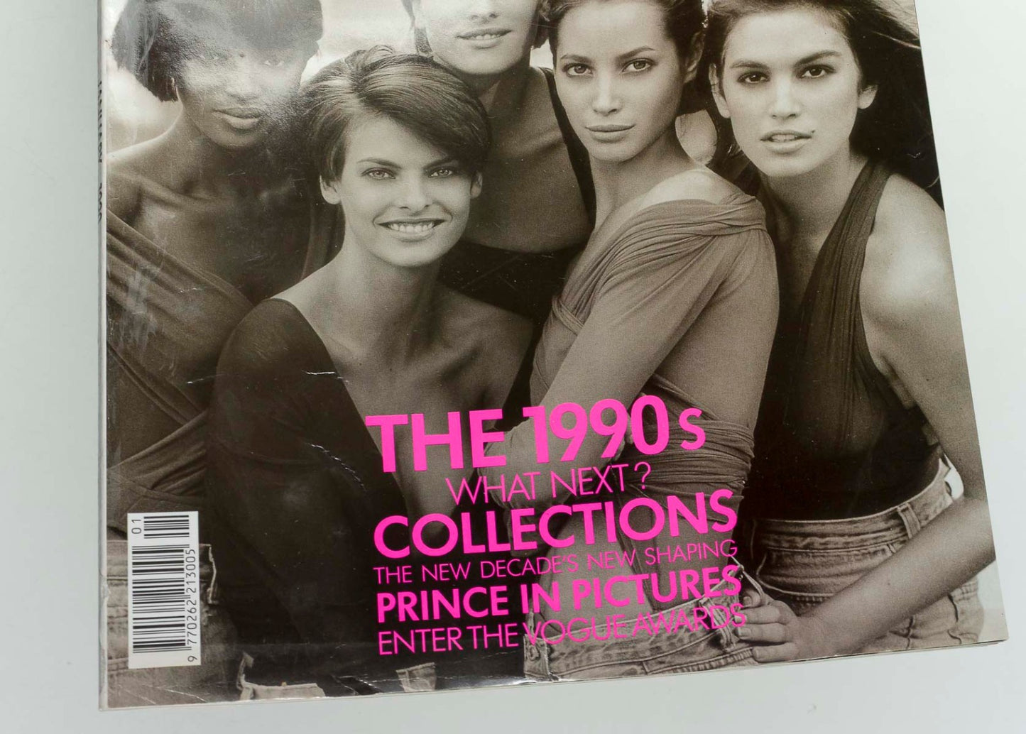 LINDA EVANGELISTA Christy Turlington CINDY CRAWFORD Vogue January 1990 Naomi UK
