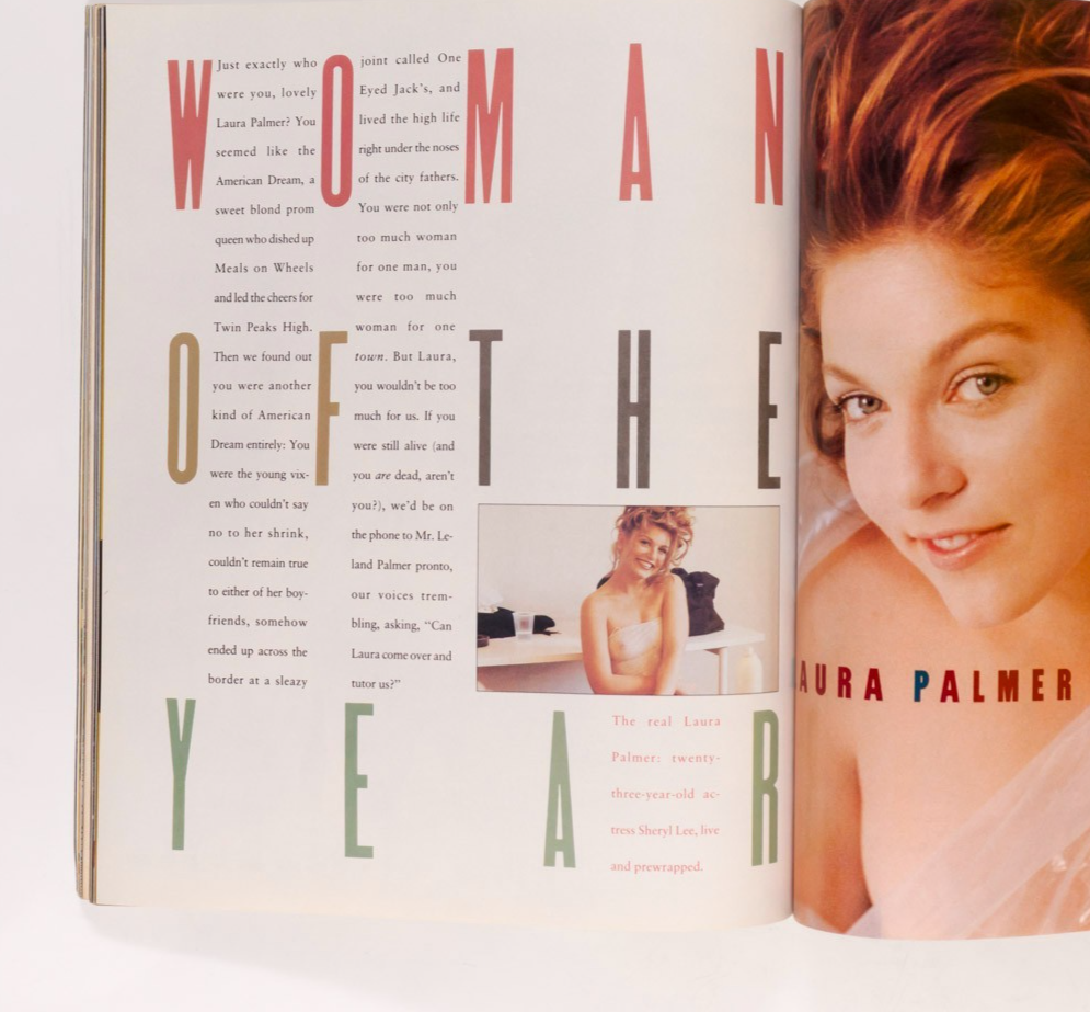 Laura Palmer PETER BOGDANOVICH Mary-Louise Parker ESQUIRE magazine August 1990