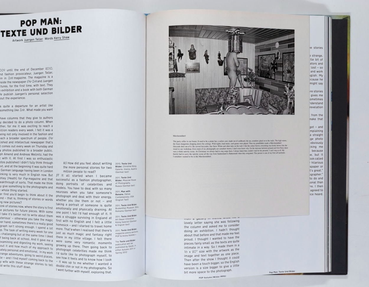 Harmony Korine LIMITED EDITION Pop magazine # 25 Fall Winter 2011 JUERGEN TELLER