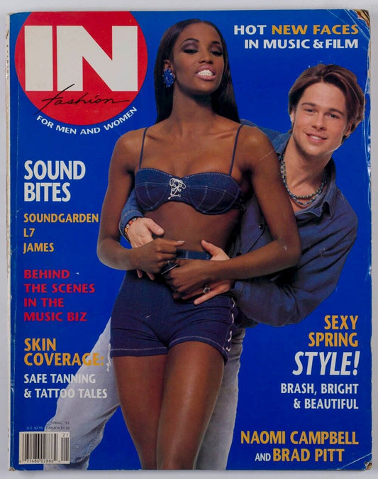 BRAD PITT Naomi Campbell L7 James SOUNDGARDEN 90's grunge IN FASHION magazine US