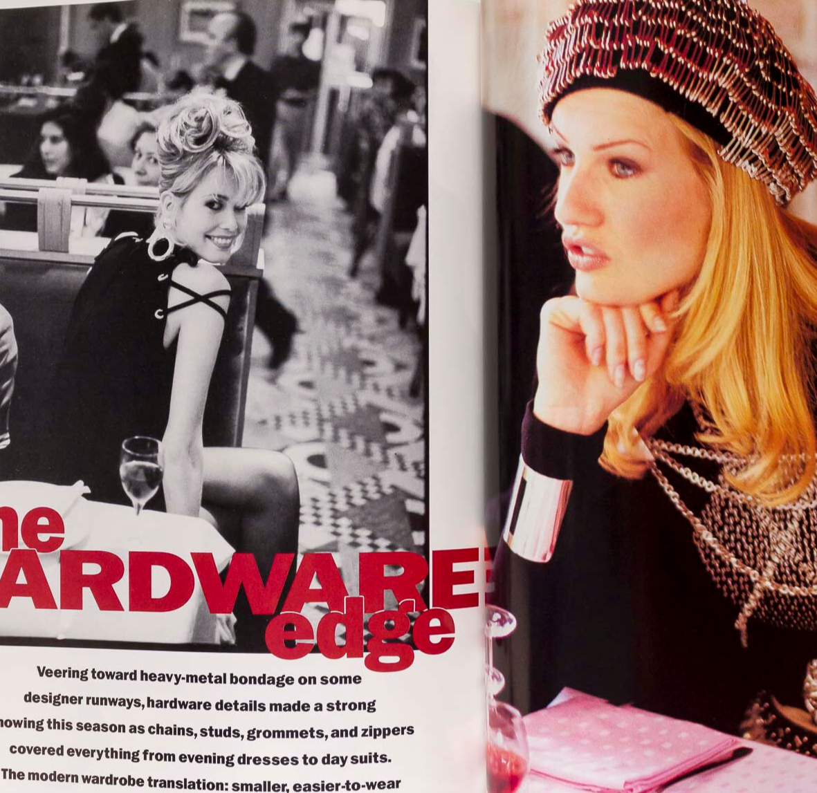 Claudia Schiffer CHRISTY Helmut Newton McMENAMY Vogue September 1992 Naomi