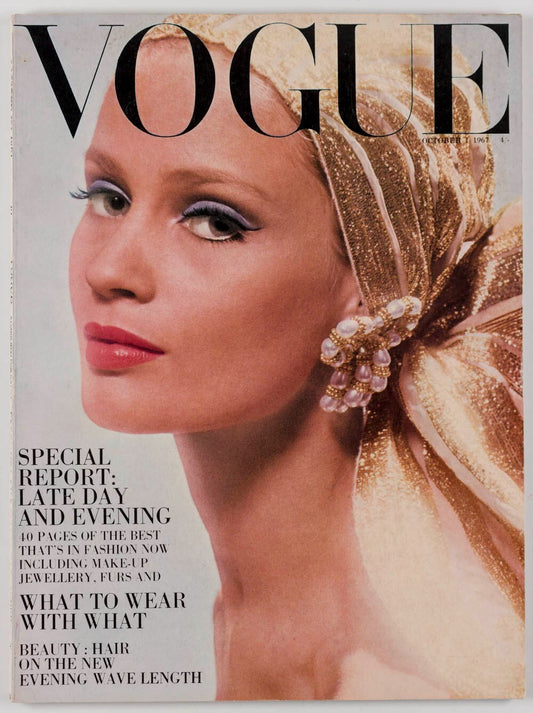 TWIGGY Michael Crawford VIONNET Vogue October 1967 Cecil Beaton BIBA Rampling UK
