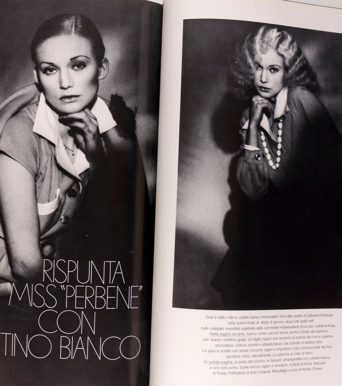 Jaan Stephens GUY BOURDIN Marie Helvin VOGUE ITALIA February 1975 Ungaro YSL vtg