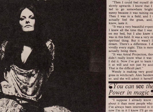 WENDY TOMLINSON White WItch WITCHCRAFT Occult magazine UK Alex & Maxine Sanders