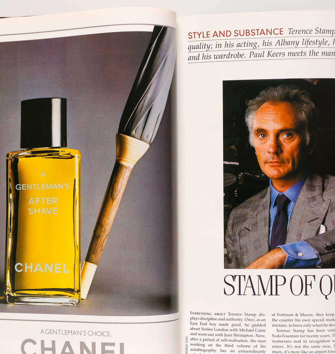 Michael Heseltine DANIEL DAY LEWIS Imran Khan GQ 1 1989 Paul Smith TERENCE STAMP