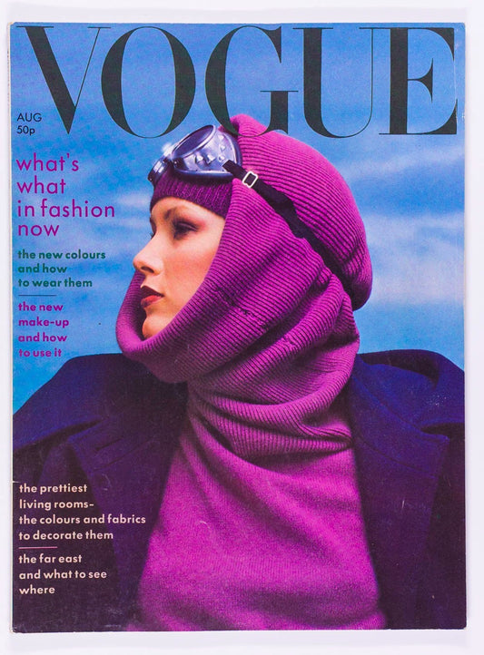 Ingrid Boulting MARIE HELVIN Paul Theroux  VOGUE August 1975 50th birthday gift