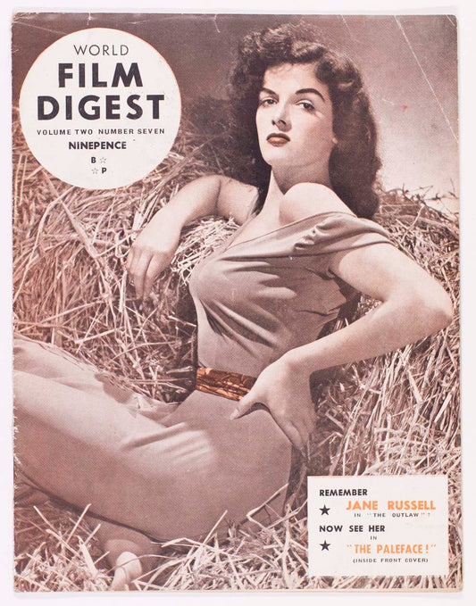Jane Russell WORLD FILM DIGEST magazine THE OUTLAW Paleface 40s film movie 2 # 7