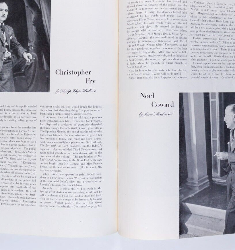 Margaret Leighton NOEL COWARD Tyrol HARPERS February 1950 Corsets JEAN SIMMONS