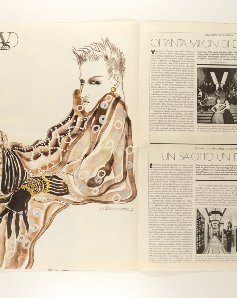 VALENTINO Anniversary TONY VIRAMONTES lookbook 1985 CATALOG magazine GARAVANI 25