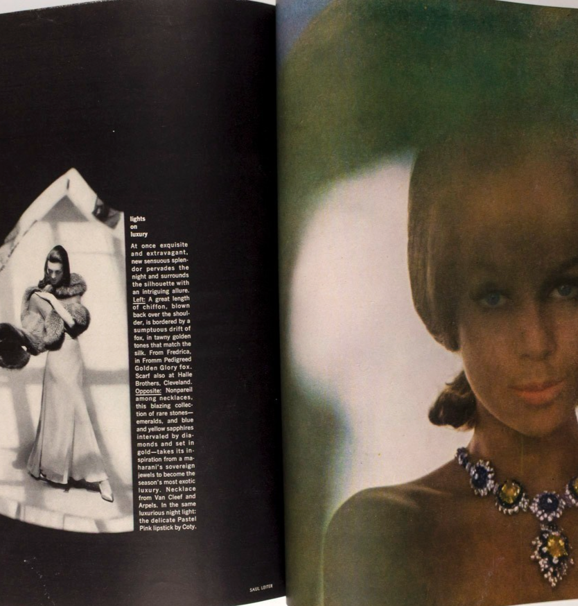 Hiro ANDY WARHOL Saul Leiter HARPERS BAZAAR US November 1959 Balenciaga GIVENCHY