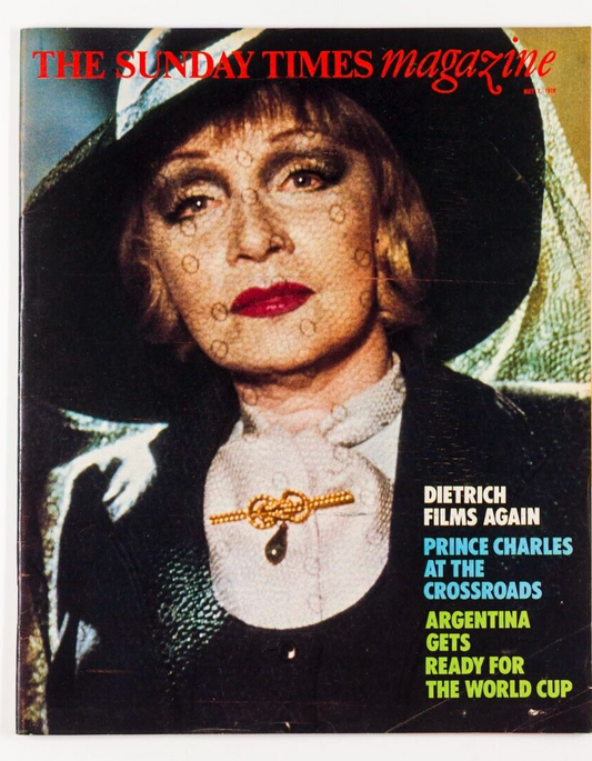Marlene Dietrich DAVID BOWIE Argentina World Cup SUNDAY TIMES magazine May 1978
