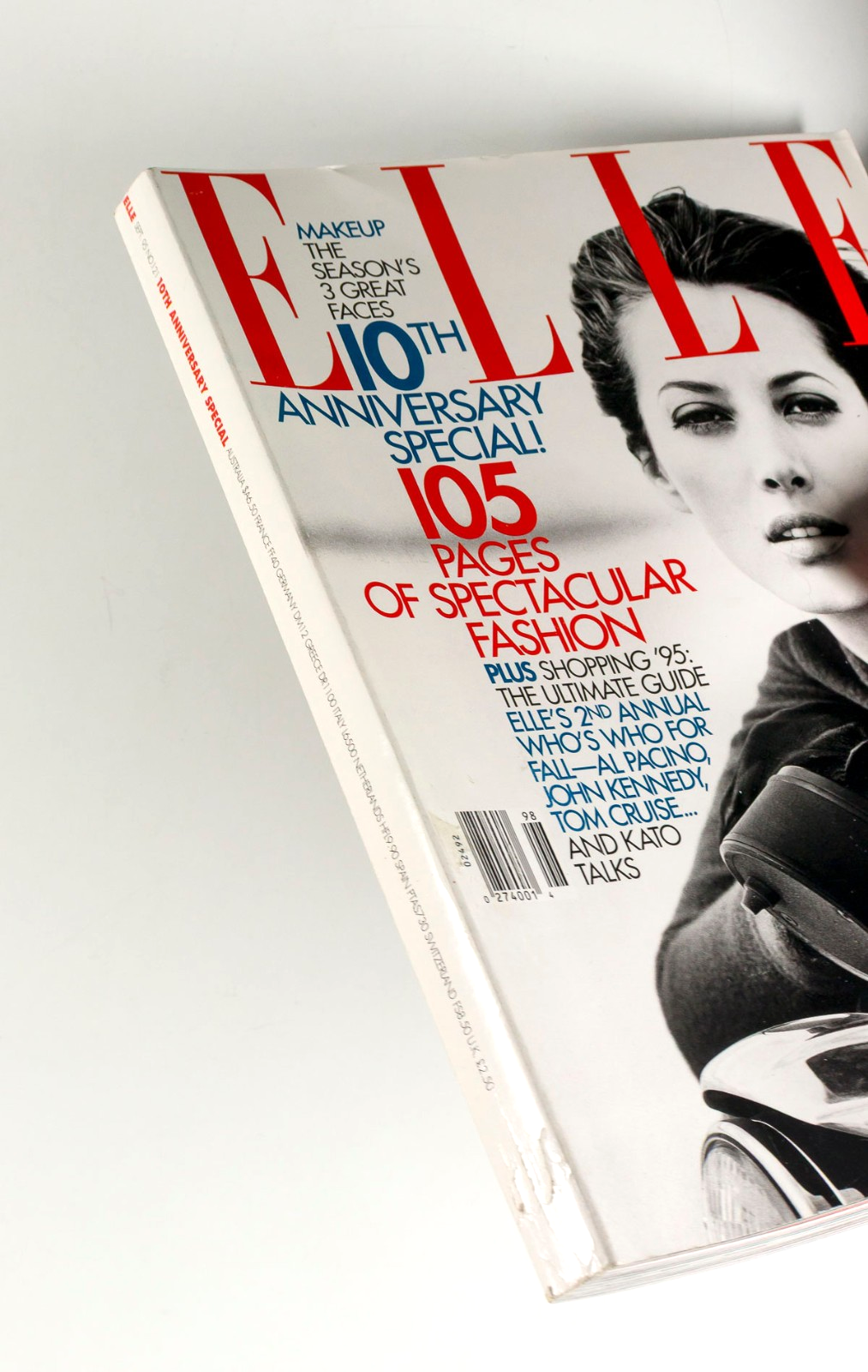 CHRISTY TURLINGTON Kristen McMenamy TOM CRUISE Al Pacino US ELLE September 1995