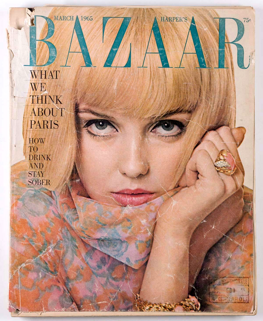 Donna Mitchell BOB RICHARDSON Antonio Lopez HARPER'S BAZAAR March 1965 Dubuffet