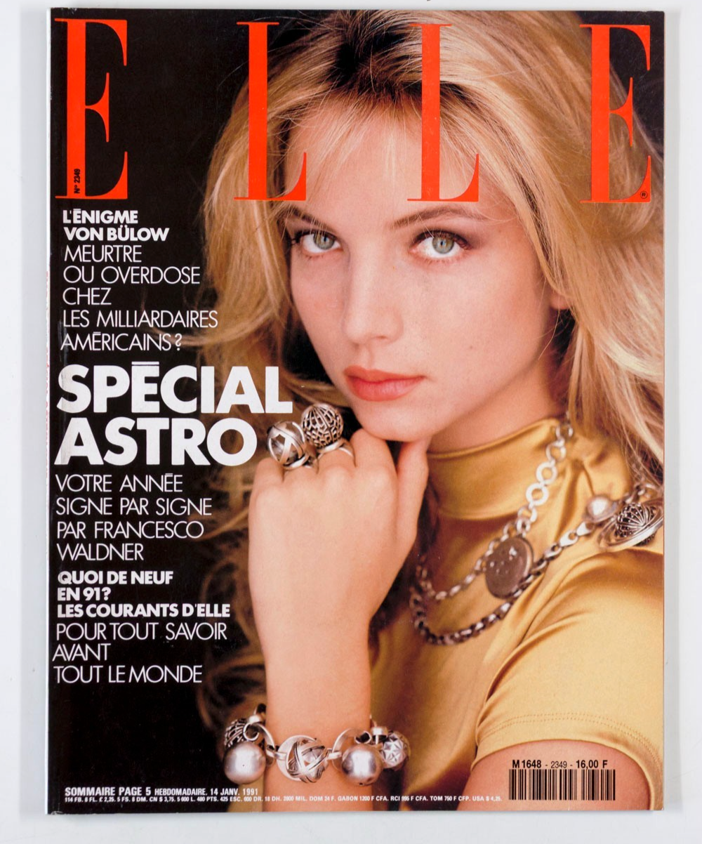 Rachel Williams ESTELLE LEFEBURE Yasmeen Ghauri ELLE January 1991 Angie Everhart