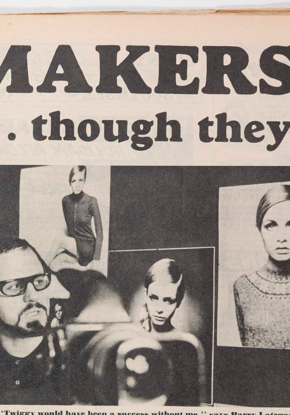 MICHAEL CAINE Shrimpton BARRY LATEGAN Twiggy JILL KENNINGTON Titbits magazine UK