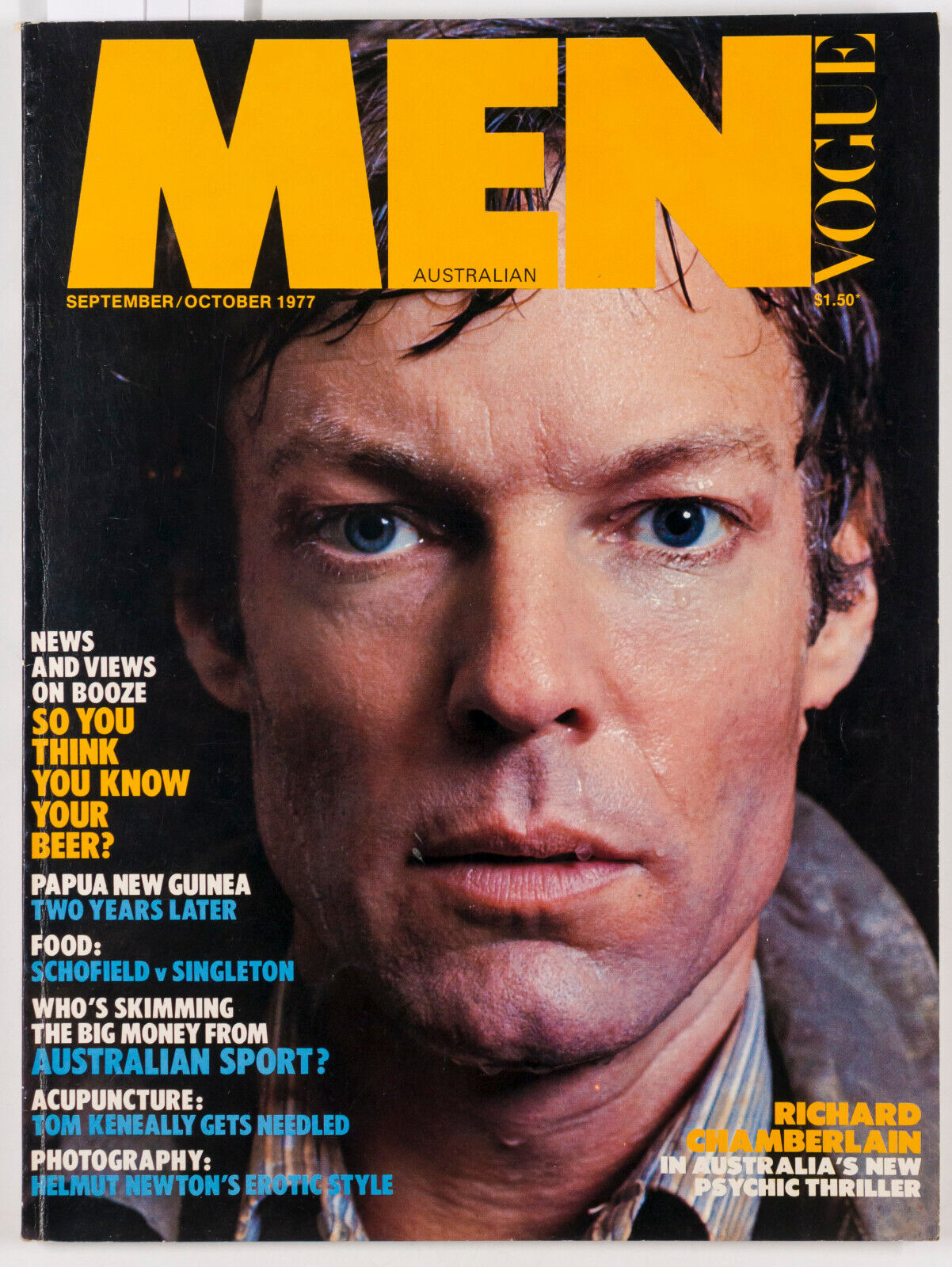 RICHARD CHAMBERLAIN Kurt Vonnegut HELMUT NEWTON Tom Keneally VOGUE MEN Australia