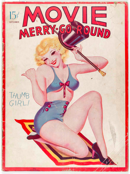 GEORGE QUINTANA Ginger Rogers MOVIE MERRY-GO-ROUND magazine 2 Thumb Girl 09 1936