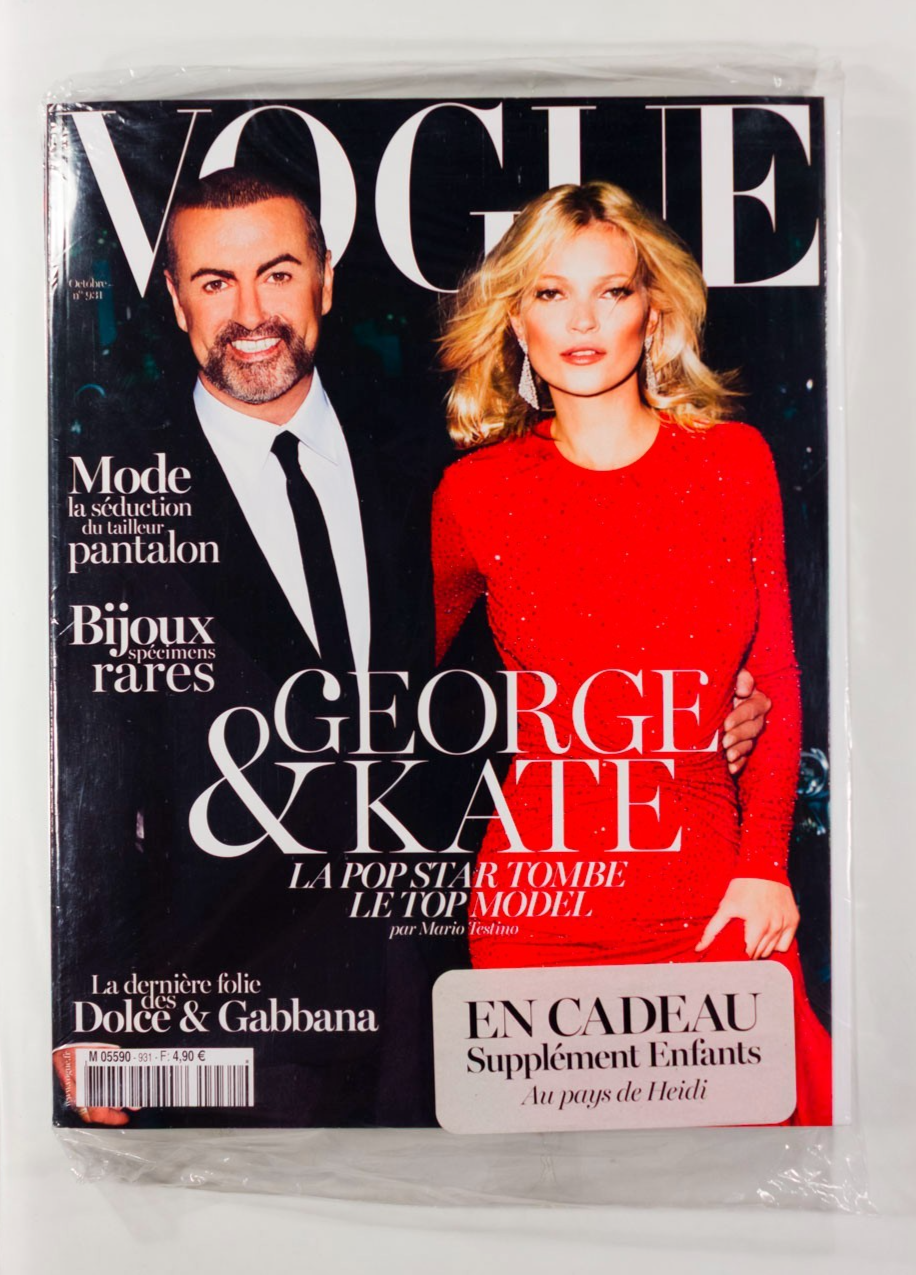 Kate Moss GEORGE MICHAEL Sealed PARIS VOGUE October 2012 Heidi ENFANTS New D&G