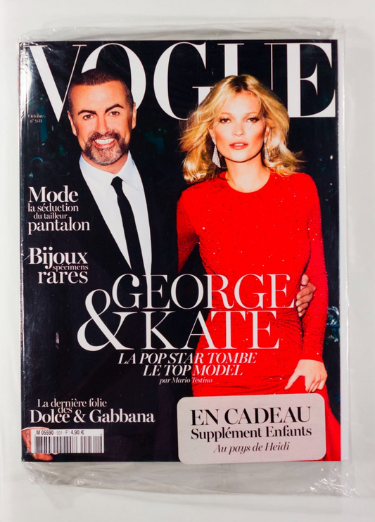 Kate Moss GEORGE MICHAEL Sealed PARIS VOGUE October 2012 Heidi ENFANTS New D&G
