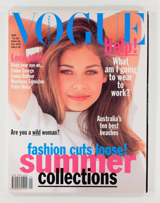 1st Aboriginal cover Vogue Australia ELAINE GEORGE September 1993 Emma Balfour