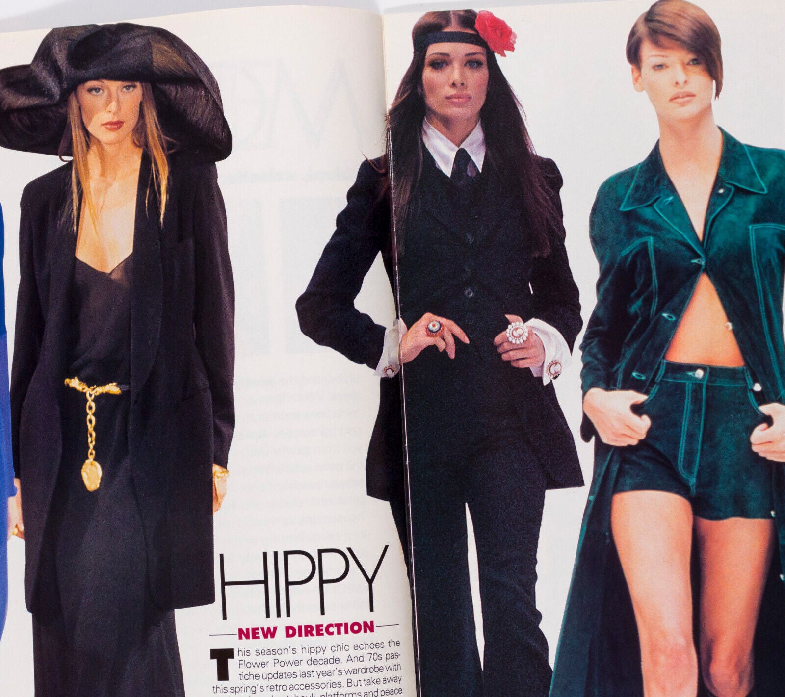 HELENA CHRISTENSEN Christy Turlington KAREN MULDER Yasmin Le Bon ELLE magazine