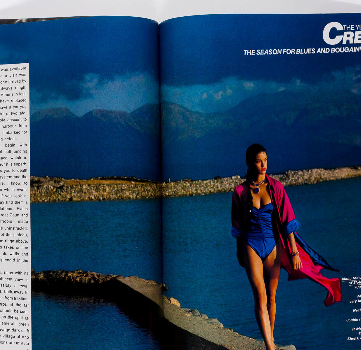 Debbie Dickinson 70s KNITWEAR Kenny Everett INDIA Crete PARIS Vogue magazine VTG