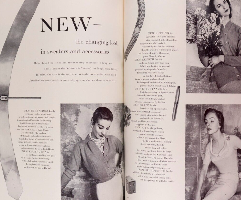 SIMONE D'AILLENCOURT Norman Parkinson GRACE KELLY vtg GRUAU Richard Burton VOGUE