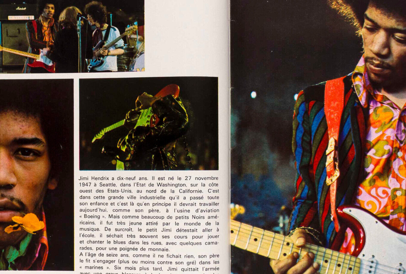 JIMI HENDRIX Sandie Shaw FRANCOIS HARDY Johnny Hallyday ADAMO Copains magazine