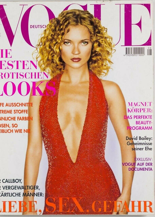 Kate Moss ALBERT WATSON Loulou de la Falaise DAVID BAILEY German Vogue magazine