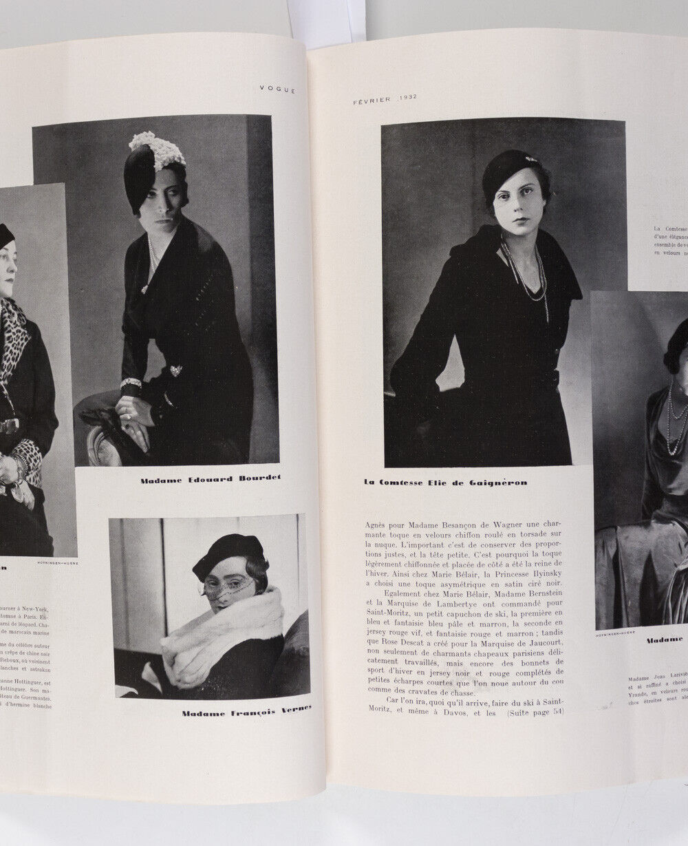 Benito CARL ERICKSON Marlene Dietrich STEICHEN Hoyningen-Huene PARIS VOGUE vtg