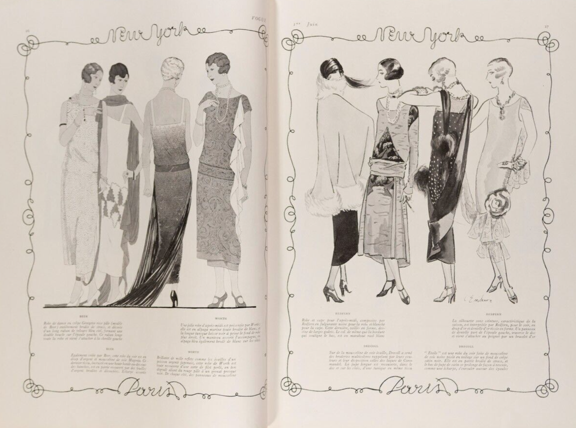 Butterfly Catcher PIERRE BRISSAUD Paris Vogue magazine FRENCH June 1924  100 yrs