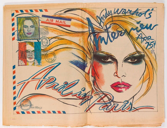 Brigitte Bardot ANTONIO LOPEZ Guy Bourdin INTERVIEW magazine April 1975 Hockney
