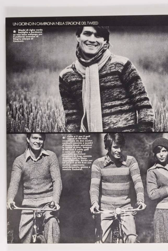 Giorgio Armani's 1st magazine L'UOMO VOGUE Dirk Bogarde LOU REED August 1974