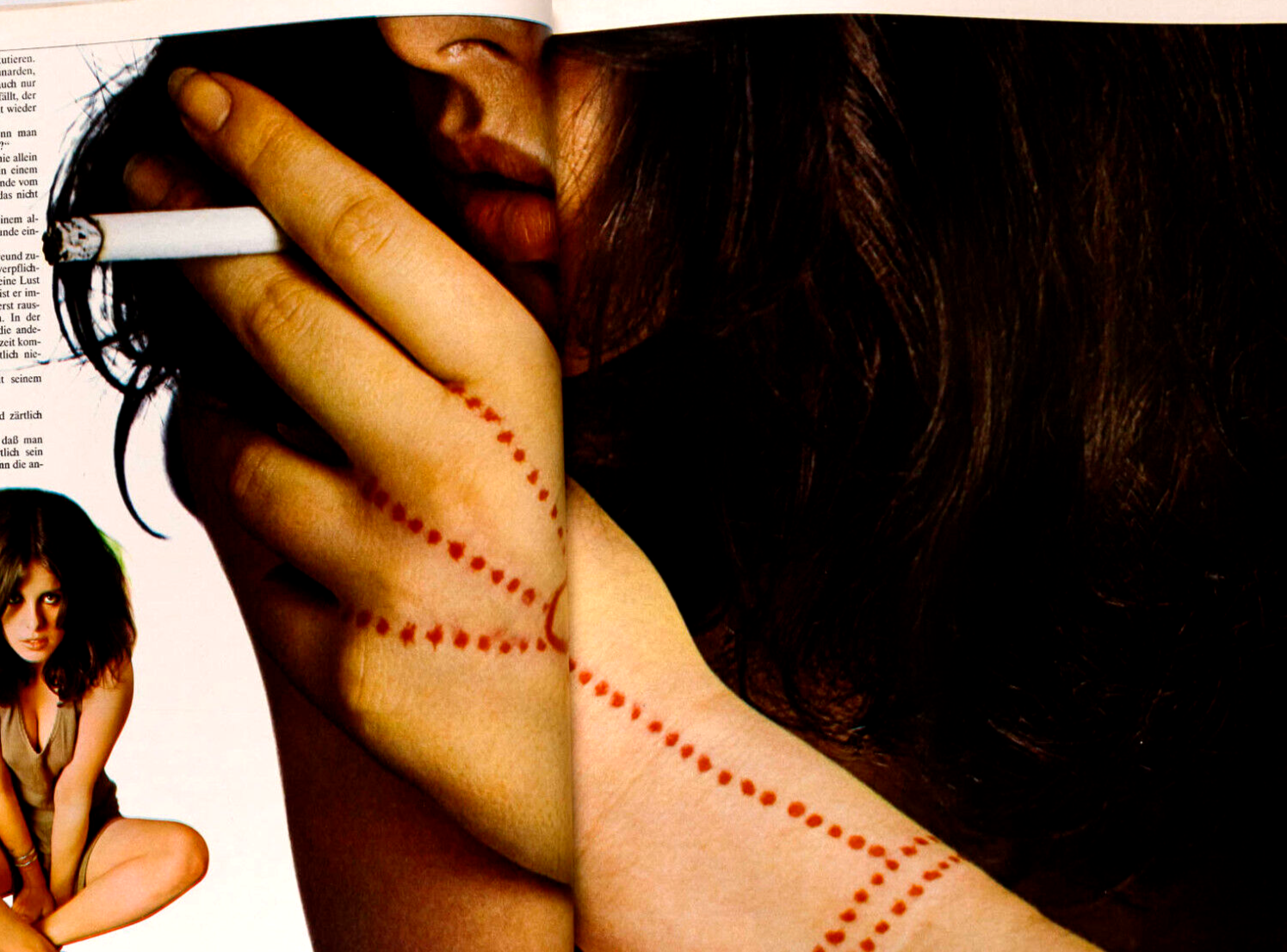 Uschi Obermaier JOHN LENNON Yoko Ono TWEN June 1969 Richard Lindner OLIVETTI vtg