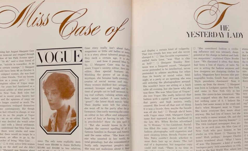 HALSTON Calvin Klein BETSEY JOHNSON Ingrid Boulting MIDLER Faye Dunaway HARPER'S