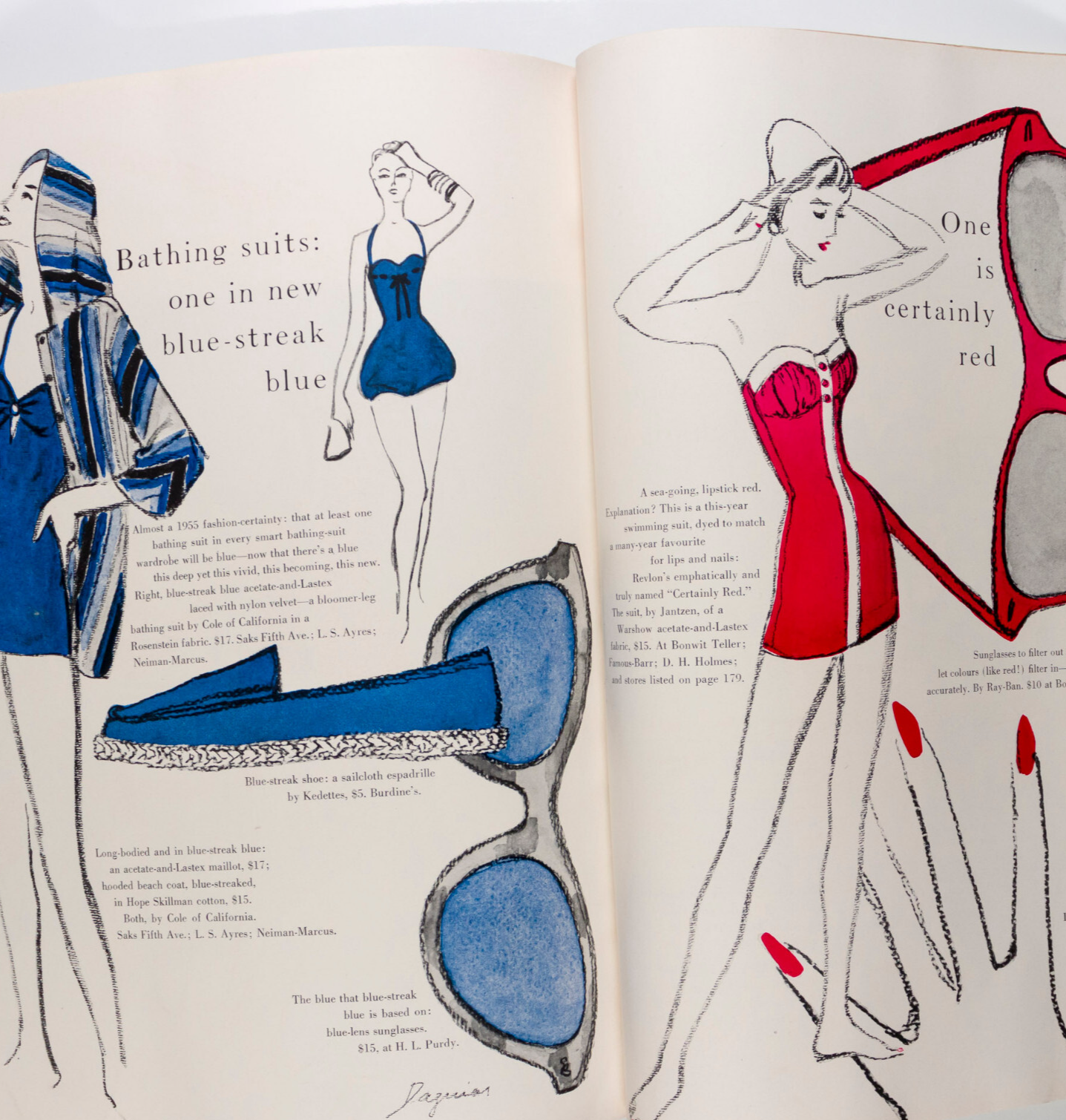 ANNE ST MARIE Blumenfeld COLE PORTER Dagmar SICILY Giacometti VOGUE January 1955