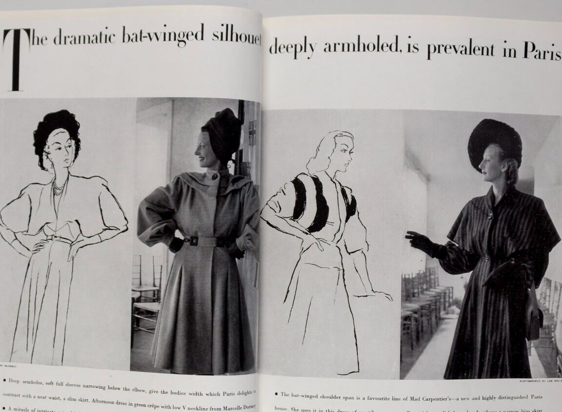 LEE MILLER Norman Parkinson MARLENE DIETRICH Vogue December 1944 Descombes JOFFE