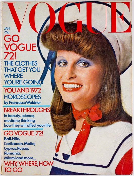 JEAN SHRIMPTON David Bailey OSSIE CLARK Marie Helvin Vogue magazine January 1972