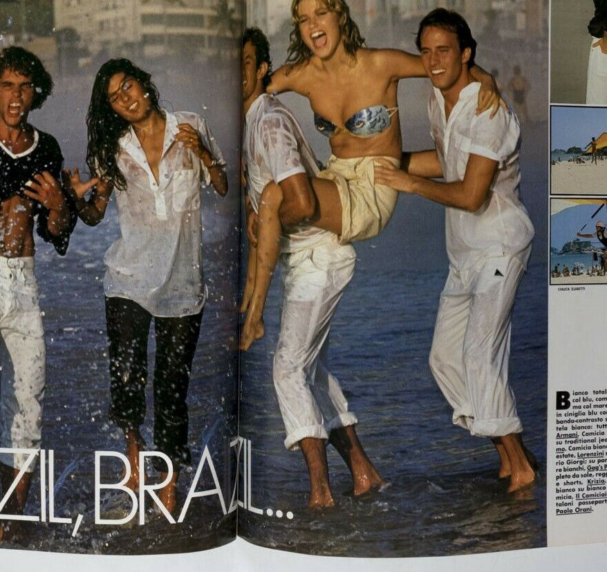 RICHARD AVEDON sportswear BRAZIL Norma Kamali ANDRZEJ WAJDA hair L'UOMO VOGUE 81