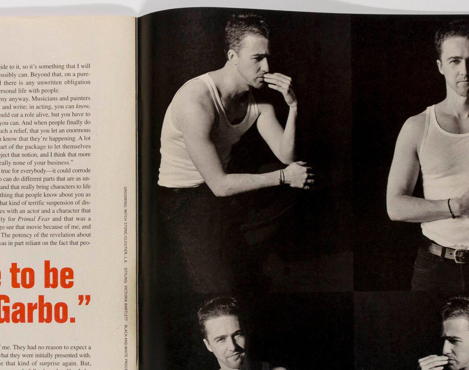 EDWARD NORTON Herb Ritts NEVE CAMPBELL Robert Redford RU PAUL Interview magazine