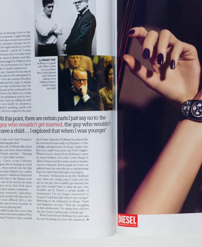 Lisa Graham MADONNA Bruce Weber PHILIP SEYMOUR HOFFMAN Elle October 1987