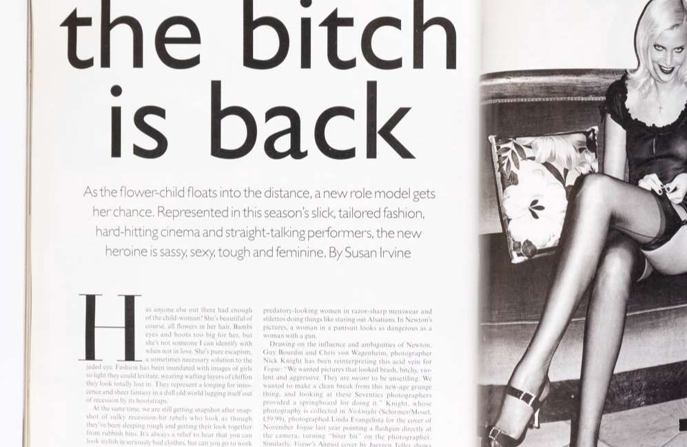 Nadja Auermann RALPH LAUREN Zadrick VOGUE September 1994 Linda Evangelista REYER