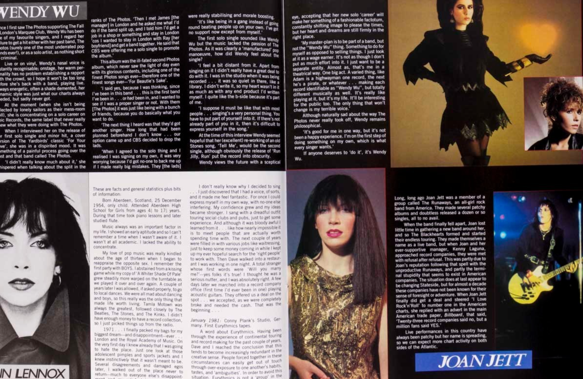 Kate Bush BLONDIE Annie Lennox BOW WOW Girlschool BEKI BONDAGE Women in Rock UK